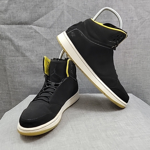 Nike Jordan 1 Flight 5 Optic Yellow /Black 881434-031 Men's 10